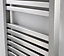Cooke & Lewis Piro Brushed steel Chrome effect Electric Towel warmer (W)550mm x (H)785mm