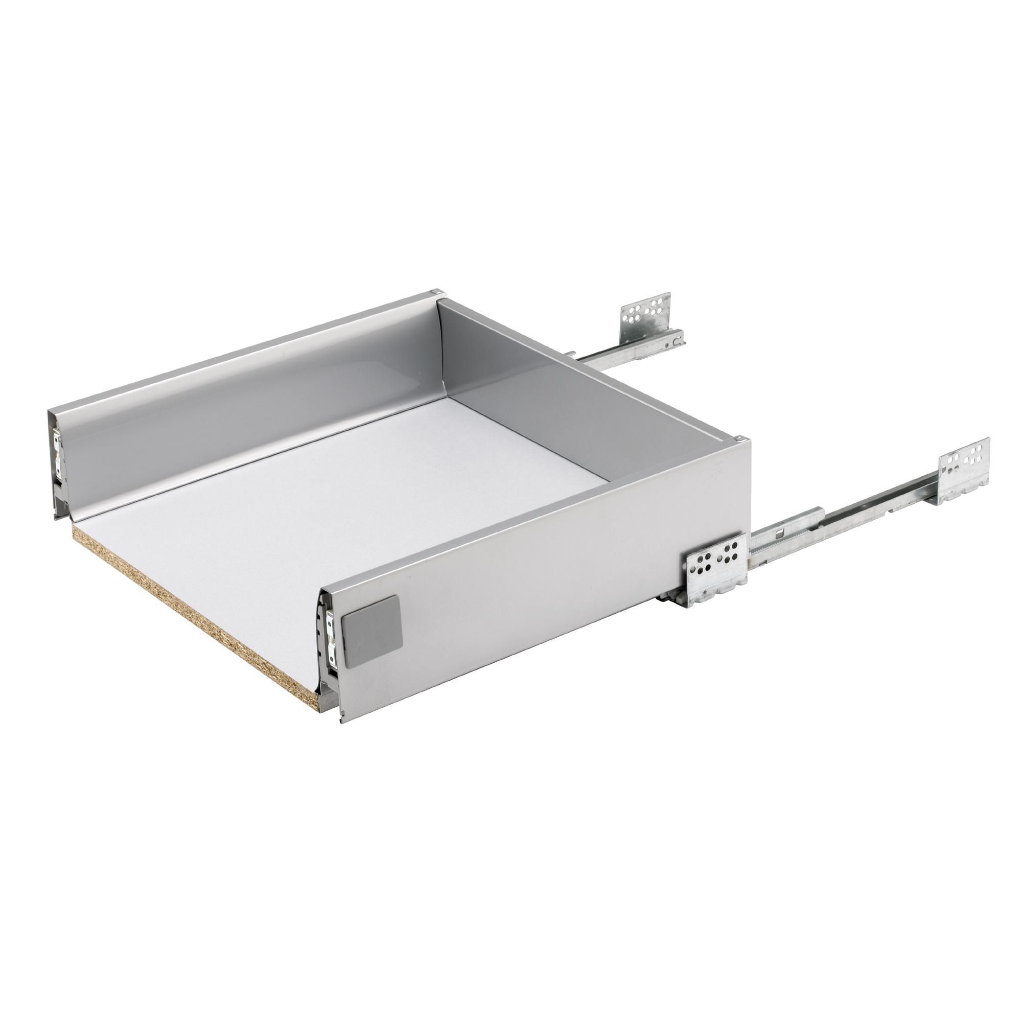 Cooke & Lewis Prestige Stainless steel effect Drawer box (W)400mm DIY