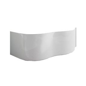 Cooke & Lewis Quebec White Curved Front Bath panel (W)600mm
