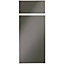 Cooke & Lewis Raffello Gloss anthracite Drawerline door & drawer front, (W)300mm (H)715mm (T)18mm