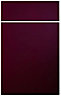Cooke & Lewis Raffello Gloss aubergine Drawerline door & drawer front, (W)450mm (H)715mm (T)18mm
