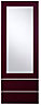 Cooke & Lewis Raffello Gloss aubergine Tall dresser door & drawer front, (W)500mm (H)1333mm (T)18mm