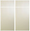 Cooke & Lewis Raffello Gloss cream Door & drawer, (W)925mm (H)720mm (T)18mm