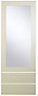 Cooke & Lewis Raffello Gloss cream Tall dresser door & drawer front, (W)500mm (H)1333mm (T)18mm