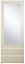 Cooke & Lewis Raffello Gloss cream Tall dresser door & drawer front, (W)500mm (H)1333mm (T)18mm