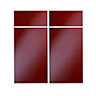 Cooke & Lewis Raffello Gloss red Door & drawer, (W)925mm (H)720mm (T)18mm