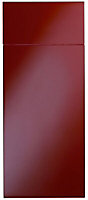 Cooke & Lewis Raffello Gloss red Drawerline door & drawer front, (W)300mm (H)715mm (T)18mm