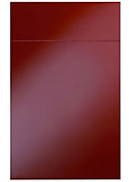 Cooke & Lewis Raffello Gloss red Drawerline door & drawer front, (W)450mm (H)715mm (T)18mm