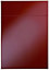 Cooke & Lewis Raffello Gloss red Drawerline door & drawer front, (W)500mm (H)715mm (T)18mm