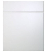 Cooke & Lewis Raffello Gloss white Drawerline door & drawer front, (W)600mm (H)715mm (T)18mm