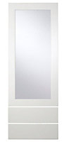 Cooke & Lewis Raffello Gloss white Tall dresser door & drawer front, (W)500mm (H)1333mm (T)18mm