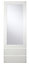 Cooke & Lewis Raffello Gloss white Tall dresser door & drawer front, (W)500mm (H)1333mm (T)18mm