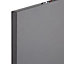 Cooke & Lewis Raffello High Gloss Anthracite Cabinet door (W)600mm (H)715mm (T)18mm