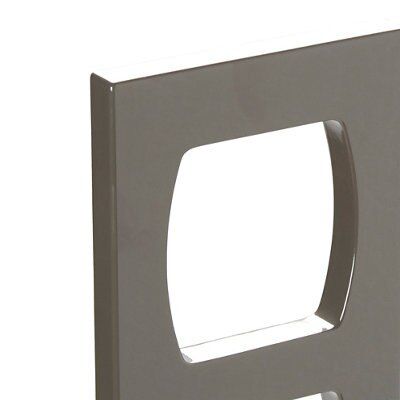 Cooke & Lewis Raffello High gloss Anthracite grey Wine rack frame, (H)720mm (W)150mm