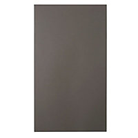 Cooke & Lewis Raffello High Gloss Anthracite Standard Cabinet door (W)450mm (H)715mm (T)18mm