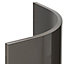 Cooke & Lewis Raffello High Gloss Anthracite Standard Cabinet door (W)450mm (H)895mm (T)20mm