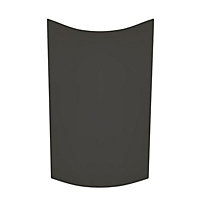 Cooke & Lewis Raffello High Gloss Anthracite Wall internal Cabinet door (W)250mm (H)715mm (T)18mm