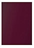 Cooke & Lewis Raffello High Gloss Aubergine Cabinet door (W)600mm (H)715mm (T)18mm
