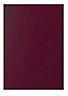 Cooke & Lewis Raffello High Gloss Aubergine Standard Cabinet door (W)500mm (H)715mm (T)18mm