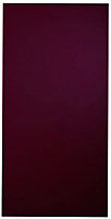 Cooke & Lewis Raffello High Gloss Aubergine Tall Cabinet door (W)400mm (H)895mm (T)18mm