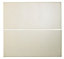 Cooke & Lewis Raffello High Gloss Cream Drawer front (W)600mm, Set of 2