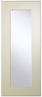 Cooke & Lewis Raffello High Gloss Cream Glazed Cabinet door (W)300mm (H)715mm (T)18mm
