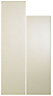 Cooke & Lewis Raffello High Gloss Cream Larder Cabinet door (W)300mm (H)2092mm (T)18mm, Set of 2