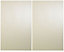 Cooke & Lewis Raffello High Gloss Cream Larder Cabinet door (W)600mm (H)1912mm (T)18mm, Set of 2