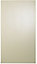 Cooke & Lewis Raffello High Gloss Cream Tall Cabinet door (W)500mm (H)895mm (T)18mm