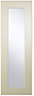 Cooke & Lewis Raffello High Gloss Cream Tall glazed Cabinet door (W)300mm (H)895mm (T)18mm