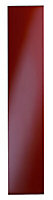 Cooke & Lewis Raffello High Gloss Red Filler panel (H)115mm (W)597mm