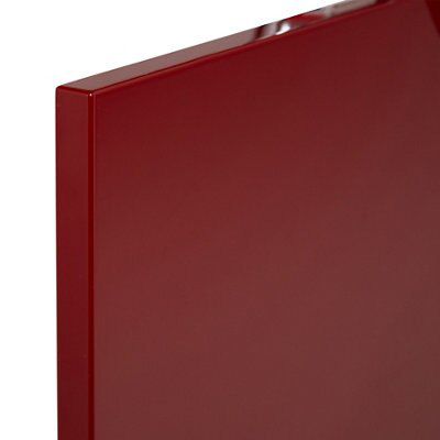 Cooke & Lewis Raffello High Gloss Red Gloss red Slab Tall Cabinet door (W)300mm (H)895mm (T)18mm