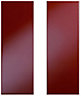 Cooke & Lewis Raffello High Gloss Red Wall corner Cabinet door (W)250mm, Set of 2