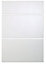 Cooke & Lewis Raffello High Gloss White Drawer front (W)500mm, Set of 3