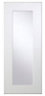 Cooke & Lewis Raffello High Gloss White Glazed Cabinet door (W)300mm (H)715mm (T)18mm
