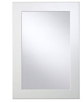 Cooke & Lewis Raffello High Gloss White Glazed Cabinet door (W)500mm (H)715mm (T)18mm