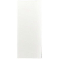 Cooke & Lewis Raffello High Gloss White Slab Tall Appliance & larder Clad on wall panel (H)940mm (W)405mm