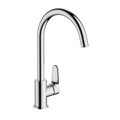 Cooke & Lewis Raneh Chrome effect Kitchen Side lever Tap