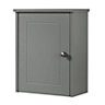 Cooke & Lewis Rhone Matt Grey Single Wall Cabinet (W)400mm (H)500mm