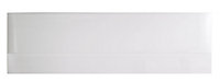 Cooke & Lewis Rigid Gloss White Straight End Bath panel (H)54cm (W)75cm