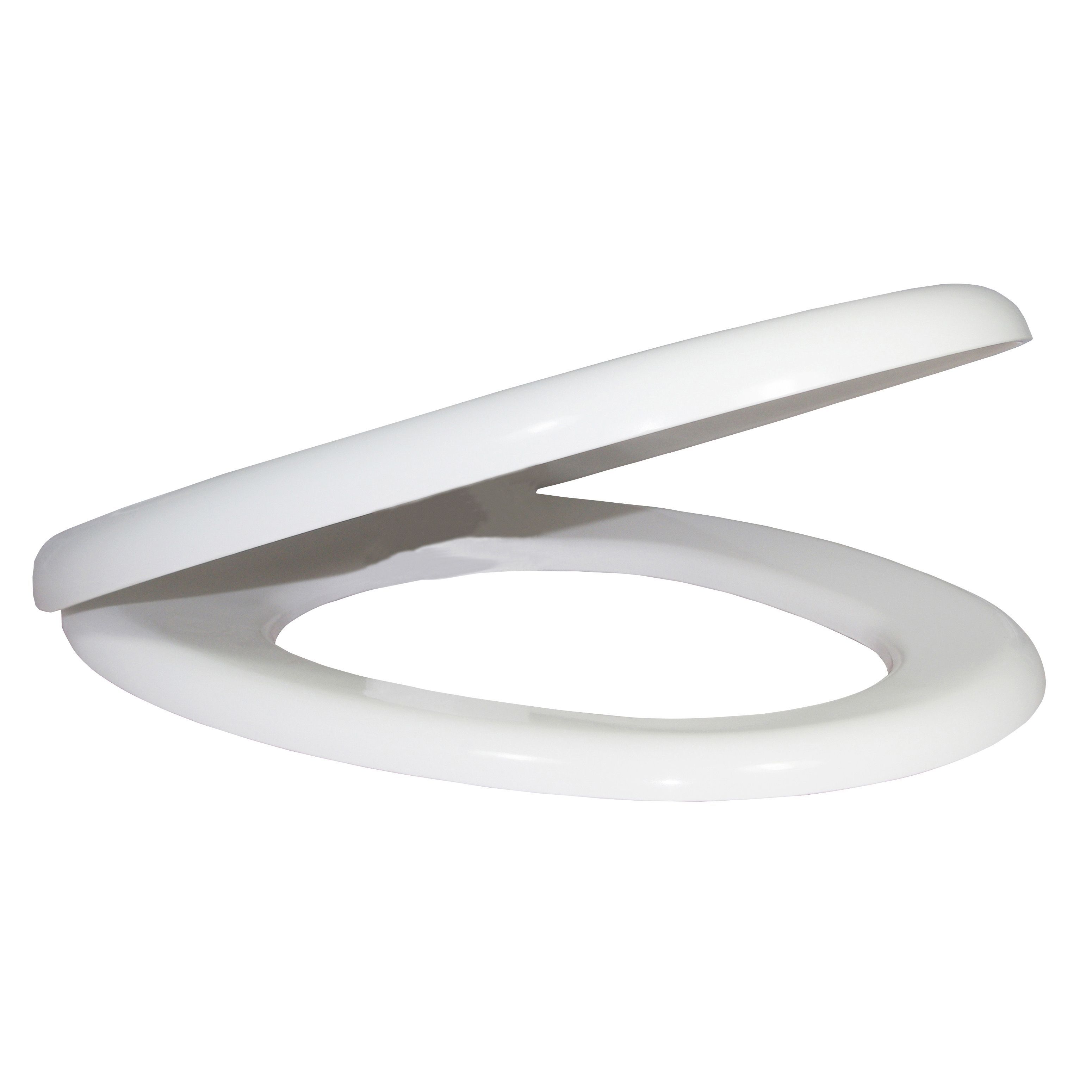 Cooke & Lewis Romeo White Soft close Toilet seat