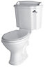Cooke & Lewis Romsey White Close-coupled Toilet, basin & tap pack