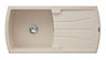 Cooke & Lewis Sahara beige Composite quartz 1 Bowl Sink & drainer x 1000mm