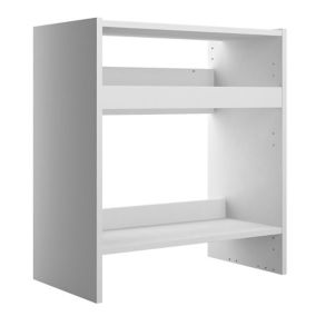 Cooke & Lewis Santini Gloss White Cabinet (H) 852mm (W) 600mm