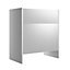 Cooke & Lewis Santini Gloss White Freestanding Toilet cabinet (W)600mm (H)852mm
