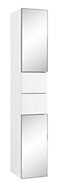 Cooke & Lewis Santini Gloss White Tall Mirrored Cabinet (W)300mm (H)1972mm