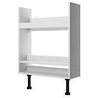 Cooke & Lewis Santini Slimline Gloss White Cabinet (H)85.2cm (W)60cm