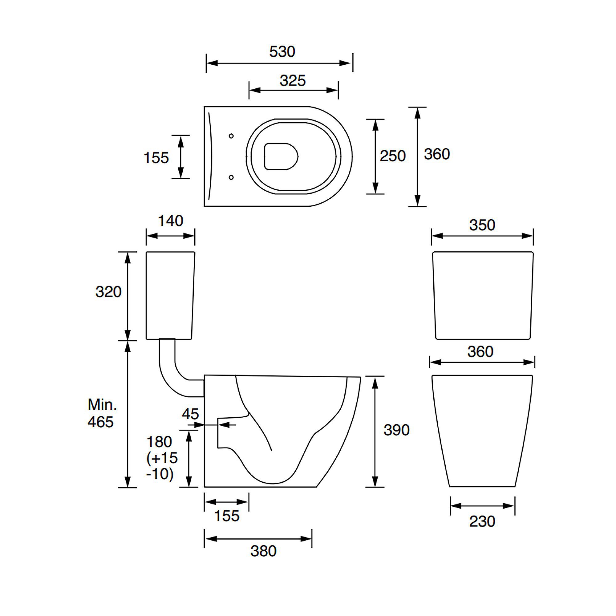 Cooke & Lewis Santini White Bathroom kit