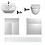 Cooke & Lewis Santini White Bathroom kit