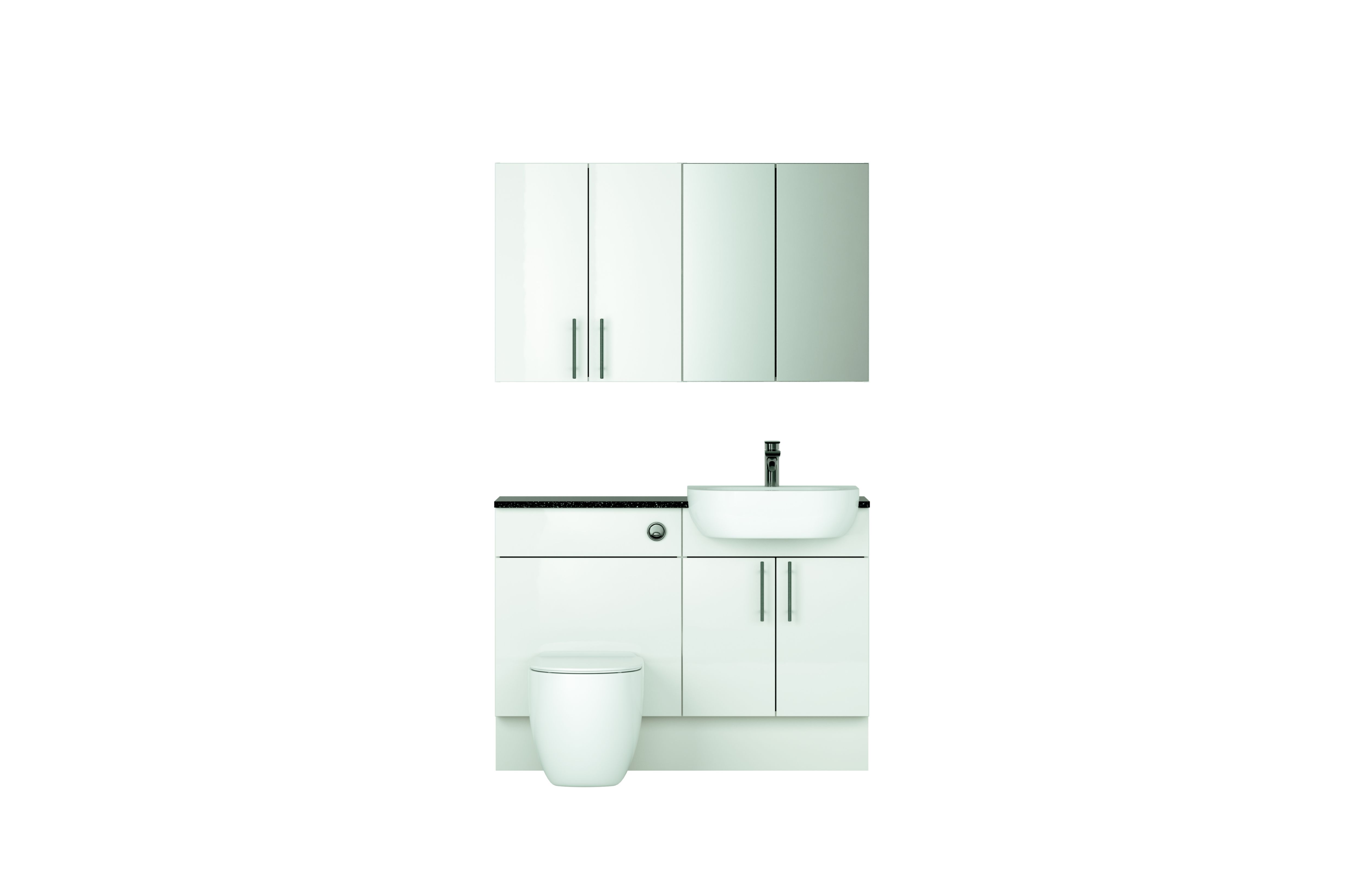 Cooke & Lewis Santini White Bathroom kit